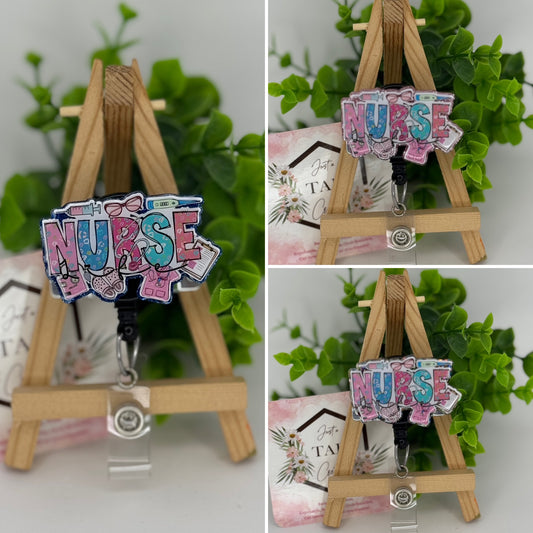 Nurse Graphic Interchangeable Badge Topper