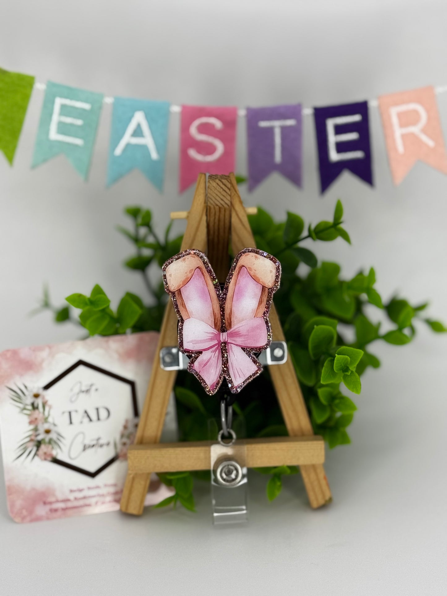 Bow Bunny Ears Interchangeable Badge Topper