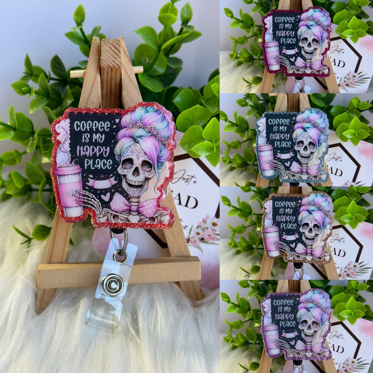 Coffee is my Happy Place Interchangeable Topper