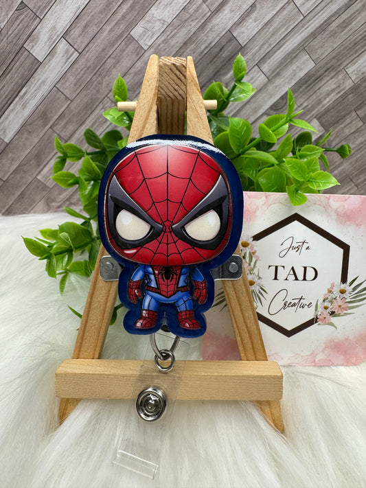 Super Hero SPIDER Character Interchangeable Badge Reel Topper