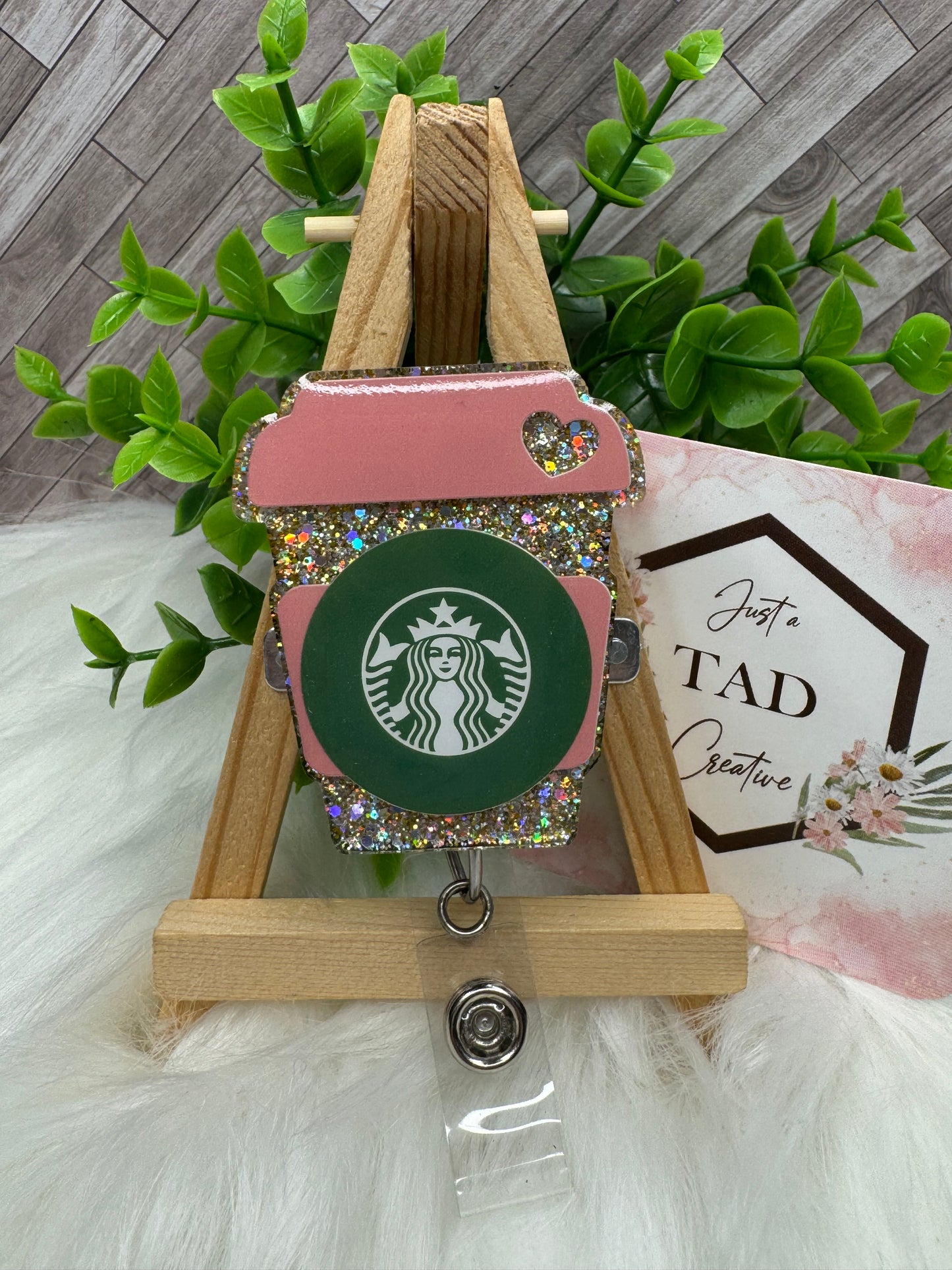 To Go Coffee Cup Green Label Interchangeable Badge Toppers