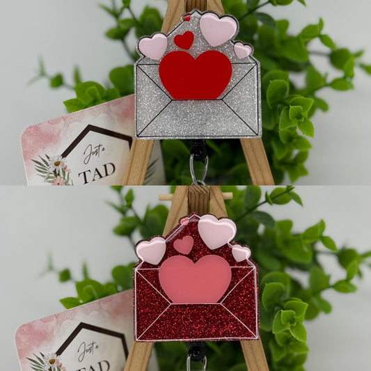Love Letter Interchangeable Badge Reel Topper