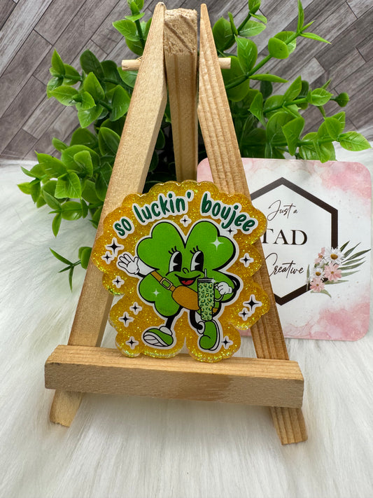 So Luckin Boujee Interchangeable Badge Topper