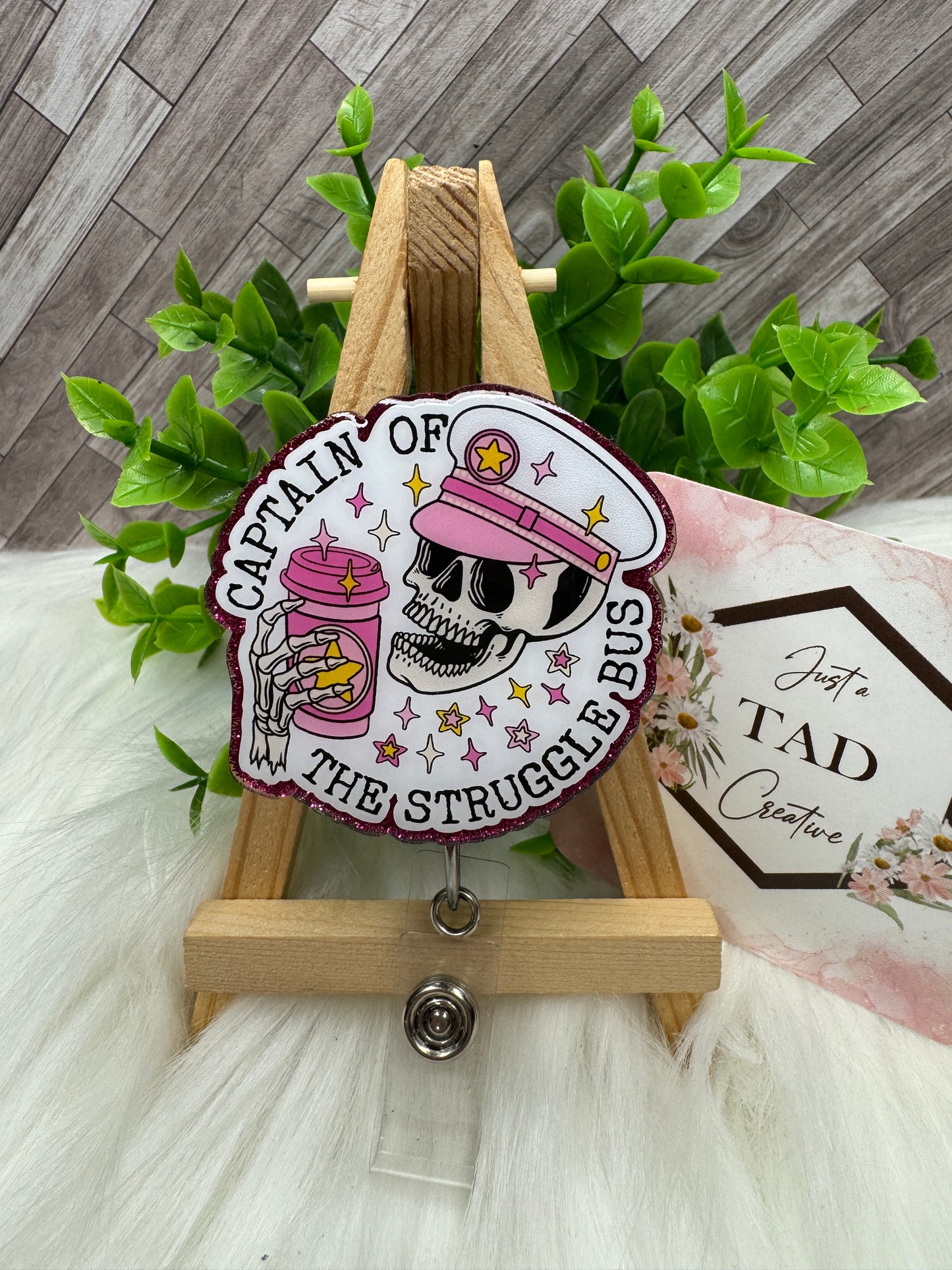 Captain of the Struggle Bus Interchangeable Badge Topper