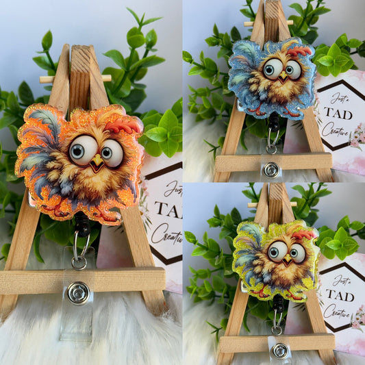 Crazy Chick Glittered Interchangeable Topper