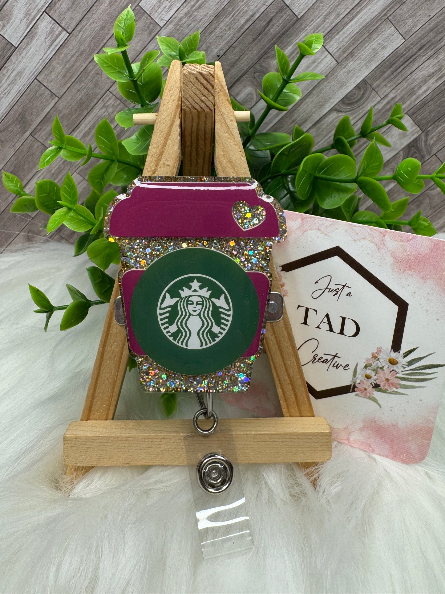 To Go Coffee Cup Green Label Interchangeable Badge Toppers