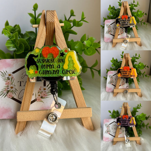 Calming Circle 3 Witches Interchangeable Badge Topper