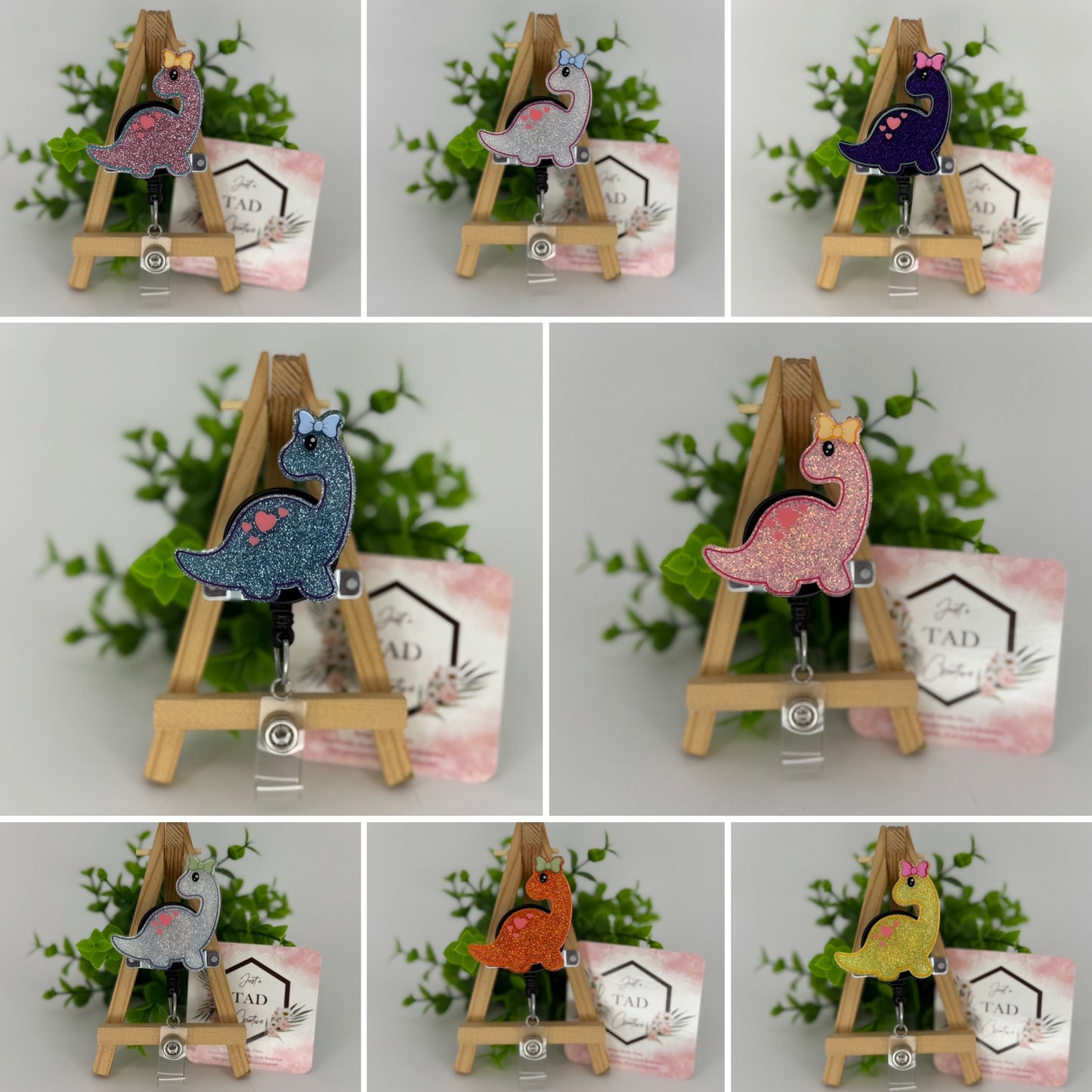 Brontosaurus Dino Interchangeable Badge Topper