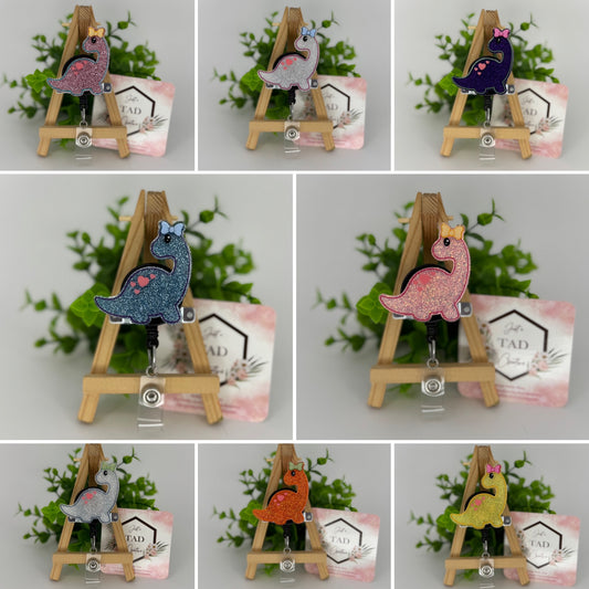 Brontosaurus Dino Interchangeable Badge Topper