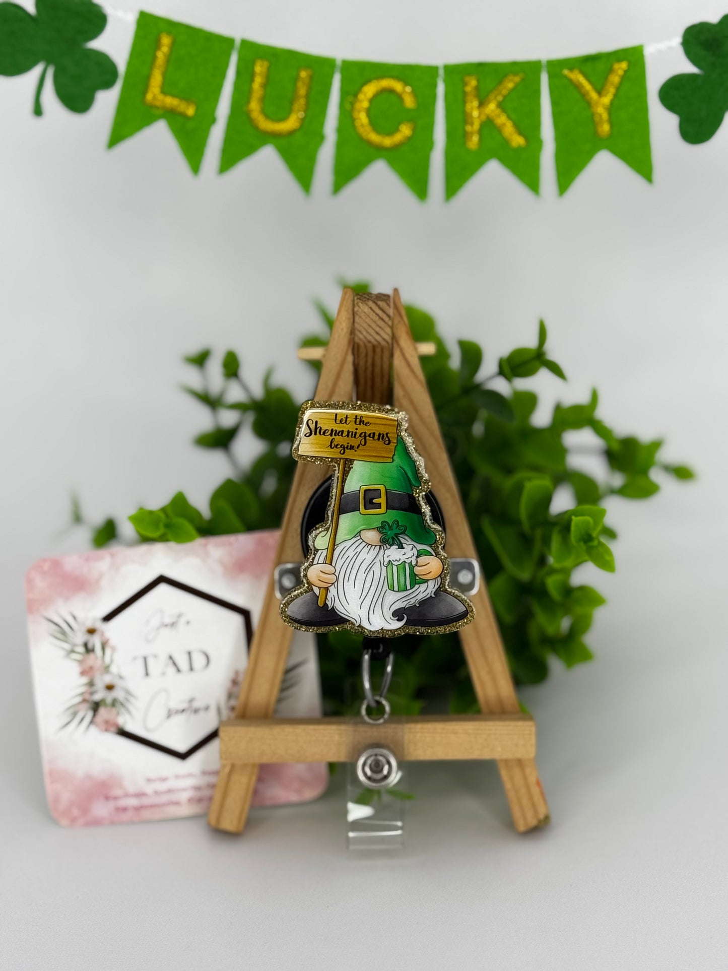 Lucky Gnome Interchangeable Badge Topper