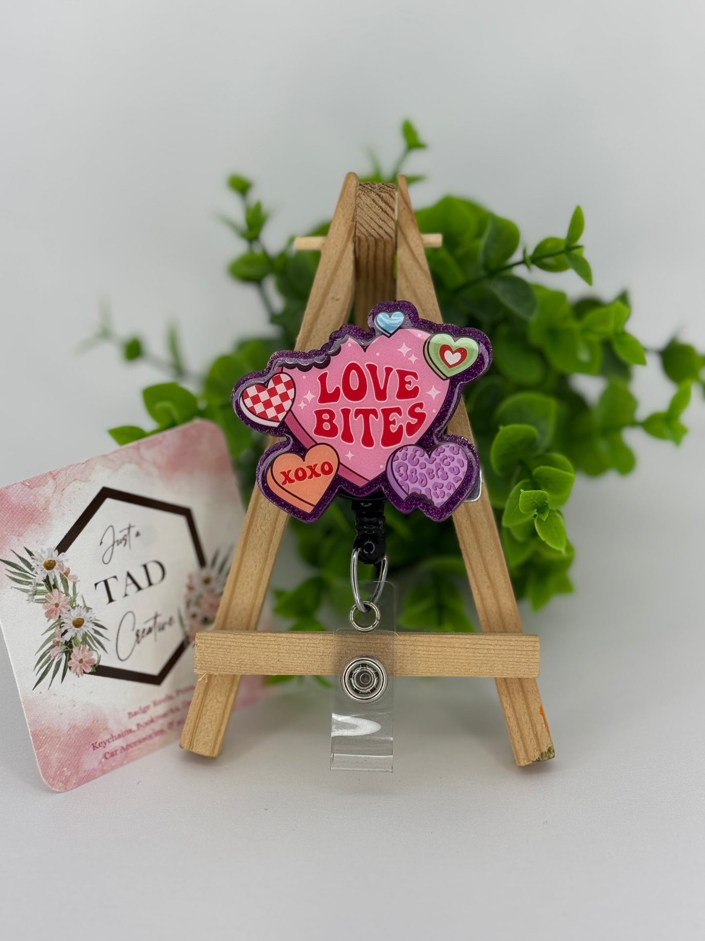Love Bites Interchangeable Badge Reel Topper