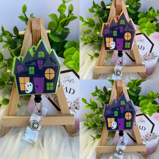 Haunted House Interchangeable Badge Topper