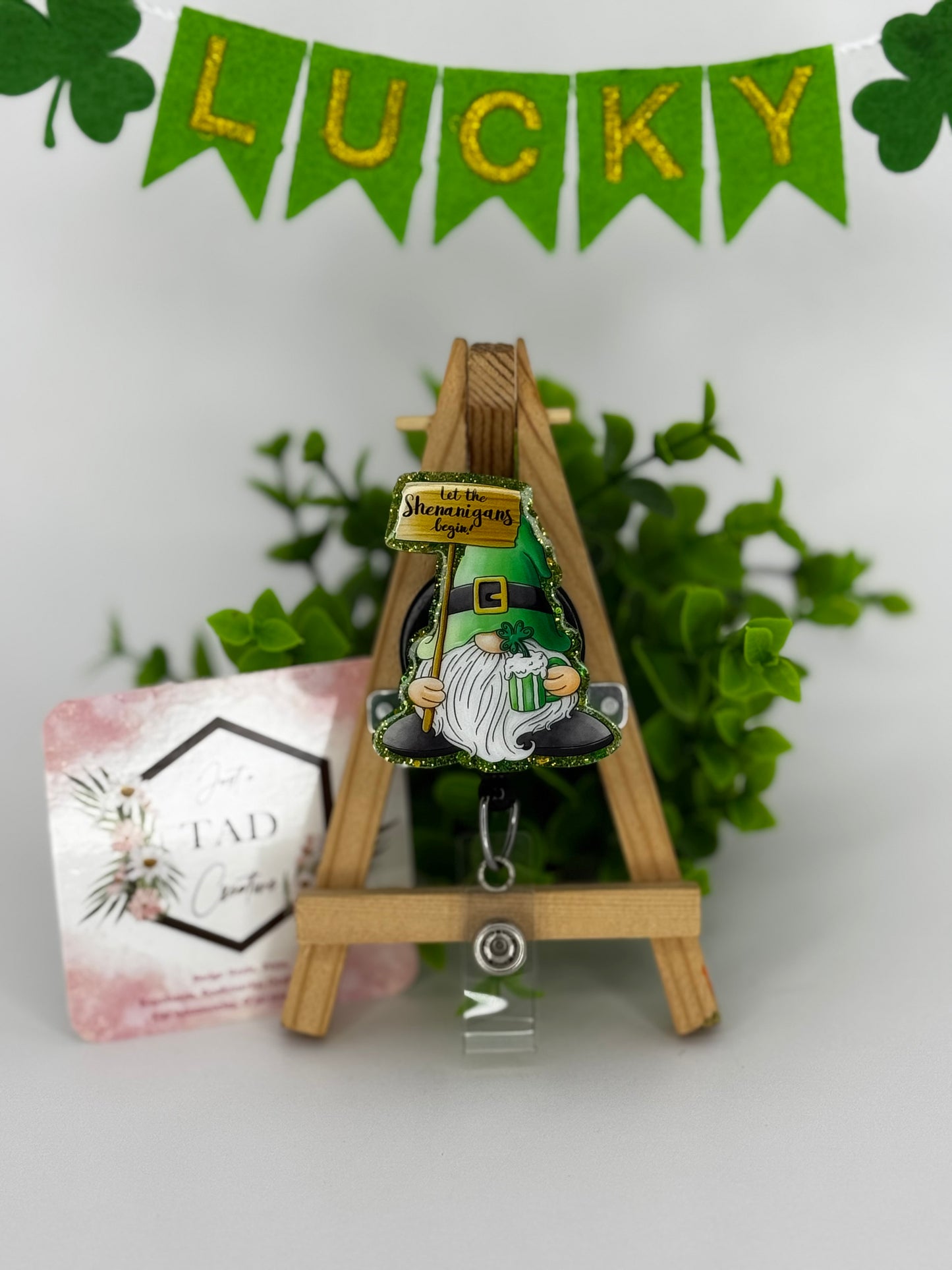 Lucky Gnome Interchangeable Badge Topper