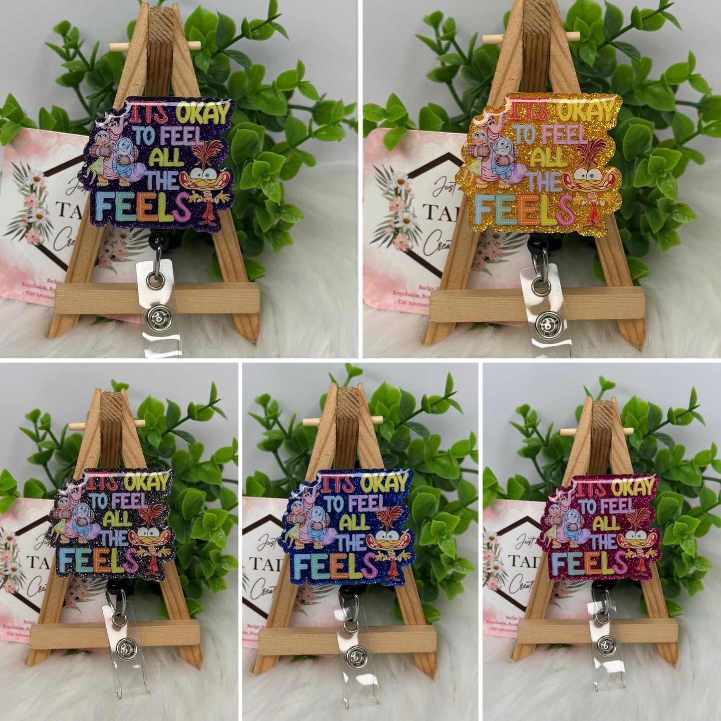 It’s Okay to Feel All the Feels Emotions Interchangeable Badge Topper