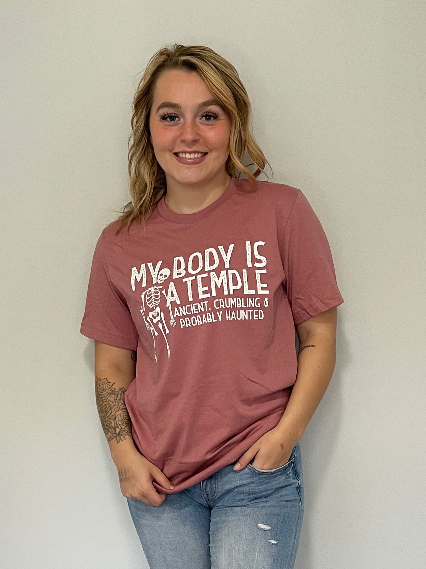 My Body is a Temple Graphic Short Sleeve T-shirt