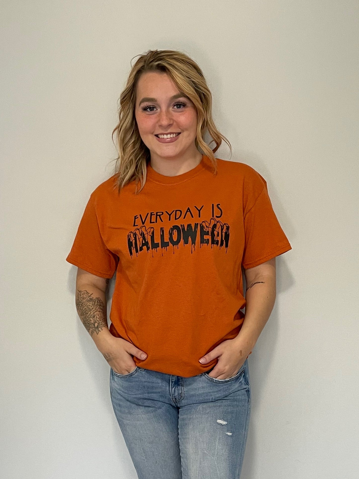 Everyday is Halloween Graphic Short Sleeve T-shirt