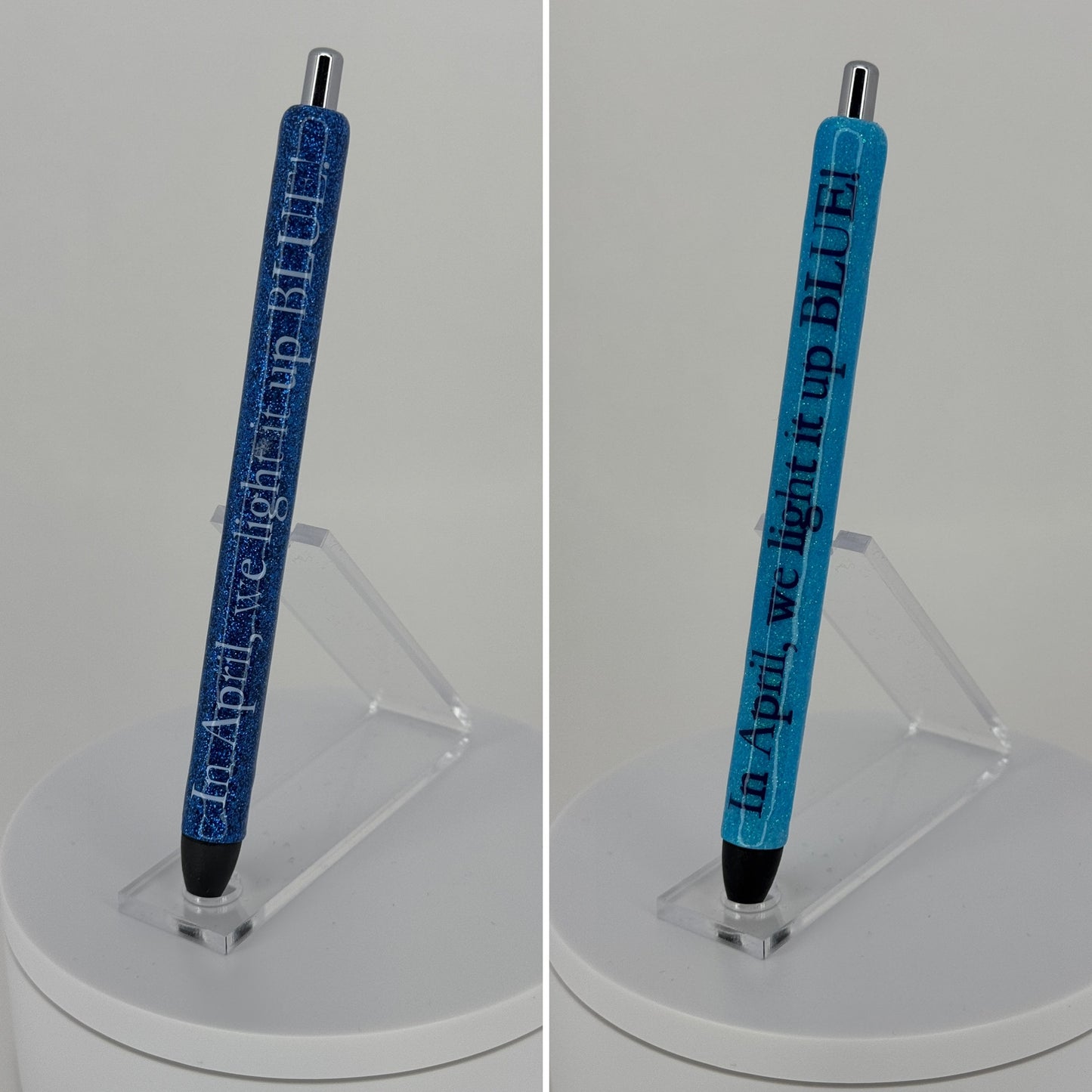 Light It Up Blue Glittered Gel Pen