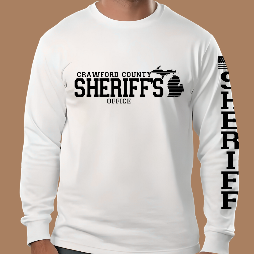 Simple Design Crawford County Adult Long Sleeve T-Shirt