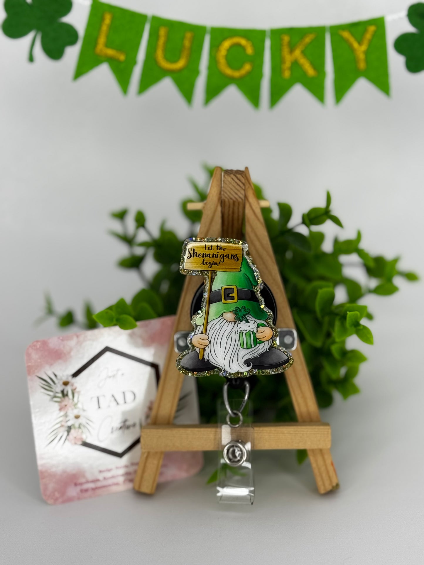 Lucky Gnome Interchangeable Badge Topper