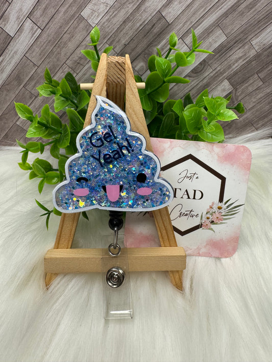 "Gel Yeah" Blue Gel Blob Interchangeable Topper