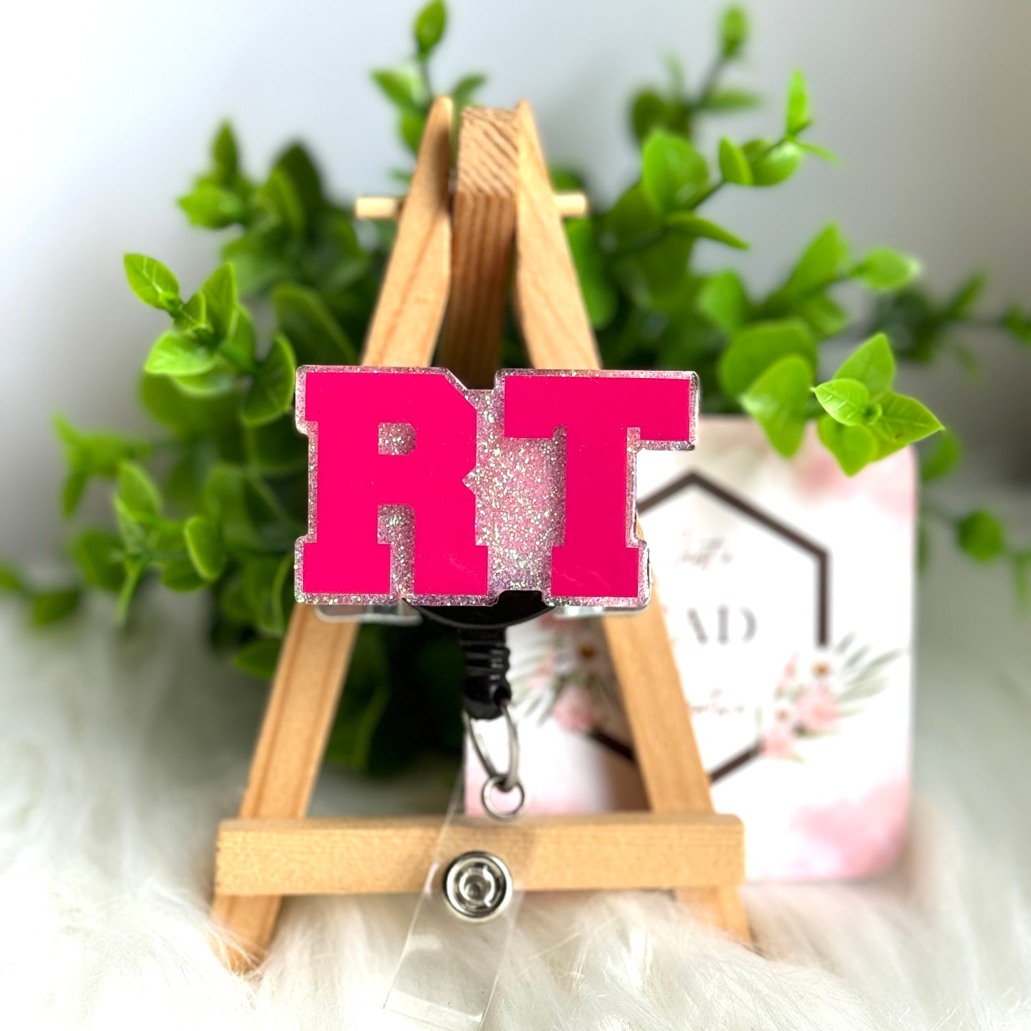 RT Credential Acronym Interchangeable Badge Reel Topper