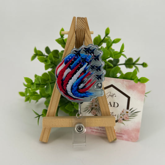 Patriotic Jets Interchangeable Badge Topper