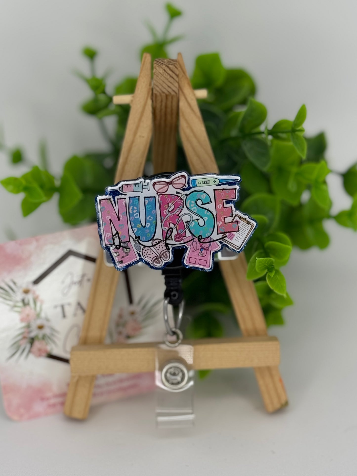 Nurse Graphic Interchangeable Badge Topper