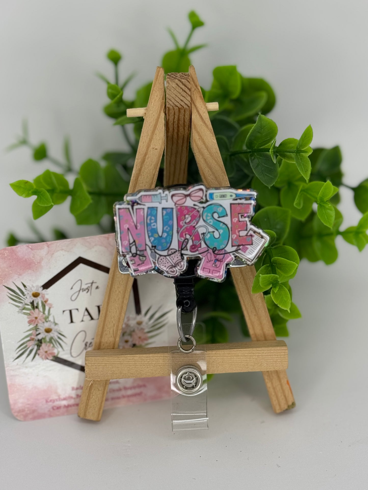 Nurse Graphic Interchangeable Badge Topper