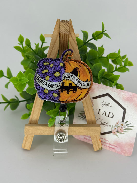 Sorta Sweet Sorta Spooky Interchangeable Badge Topper