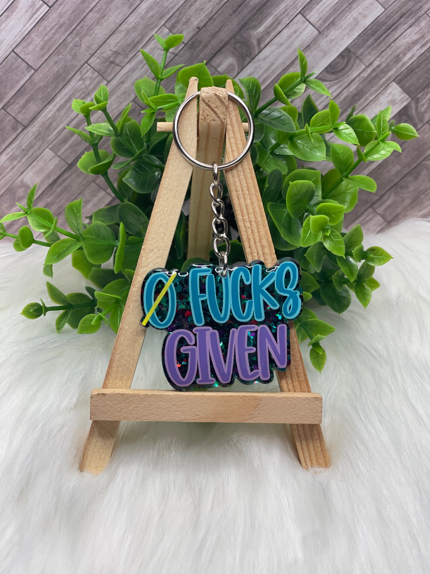 Zero Fs Given Keychain / Bag Tag