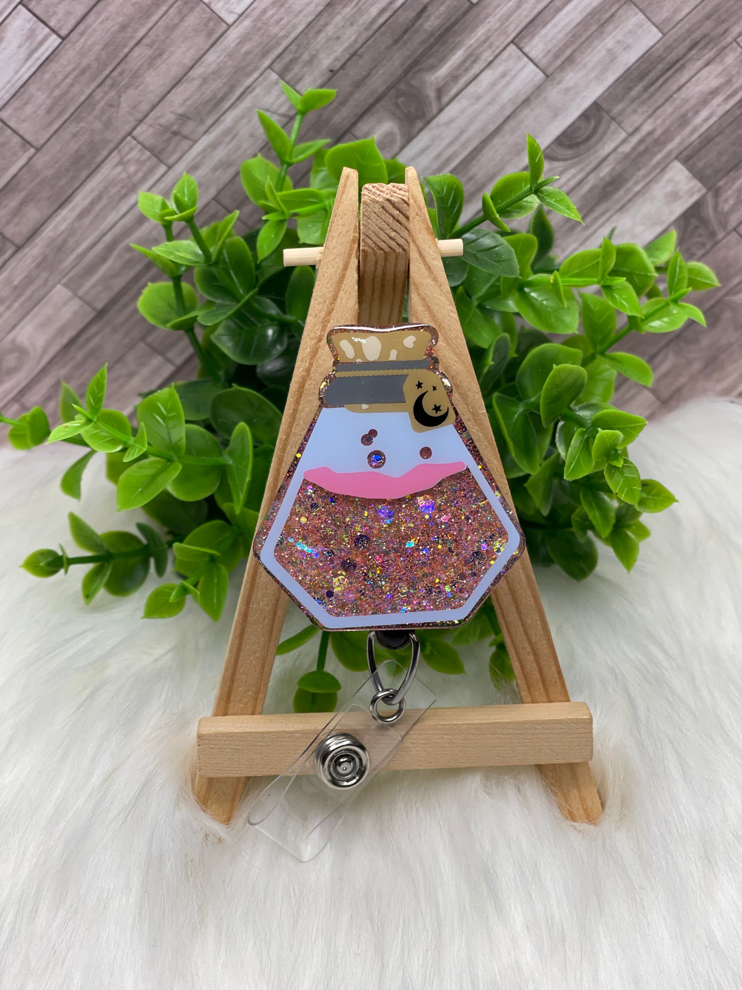 Diamond Shaped Poison Bottle Interchangeable Badge Topper