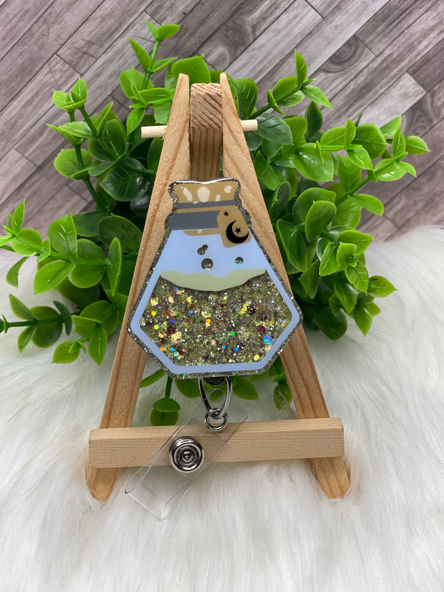 Diamond Shaped Poison Bottle Interchangeable Badge Topper