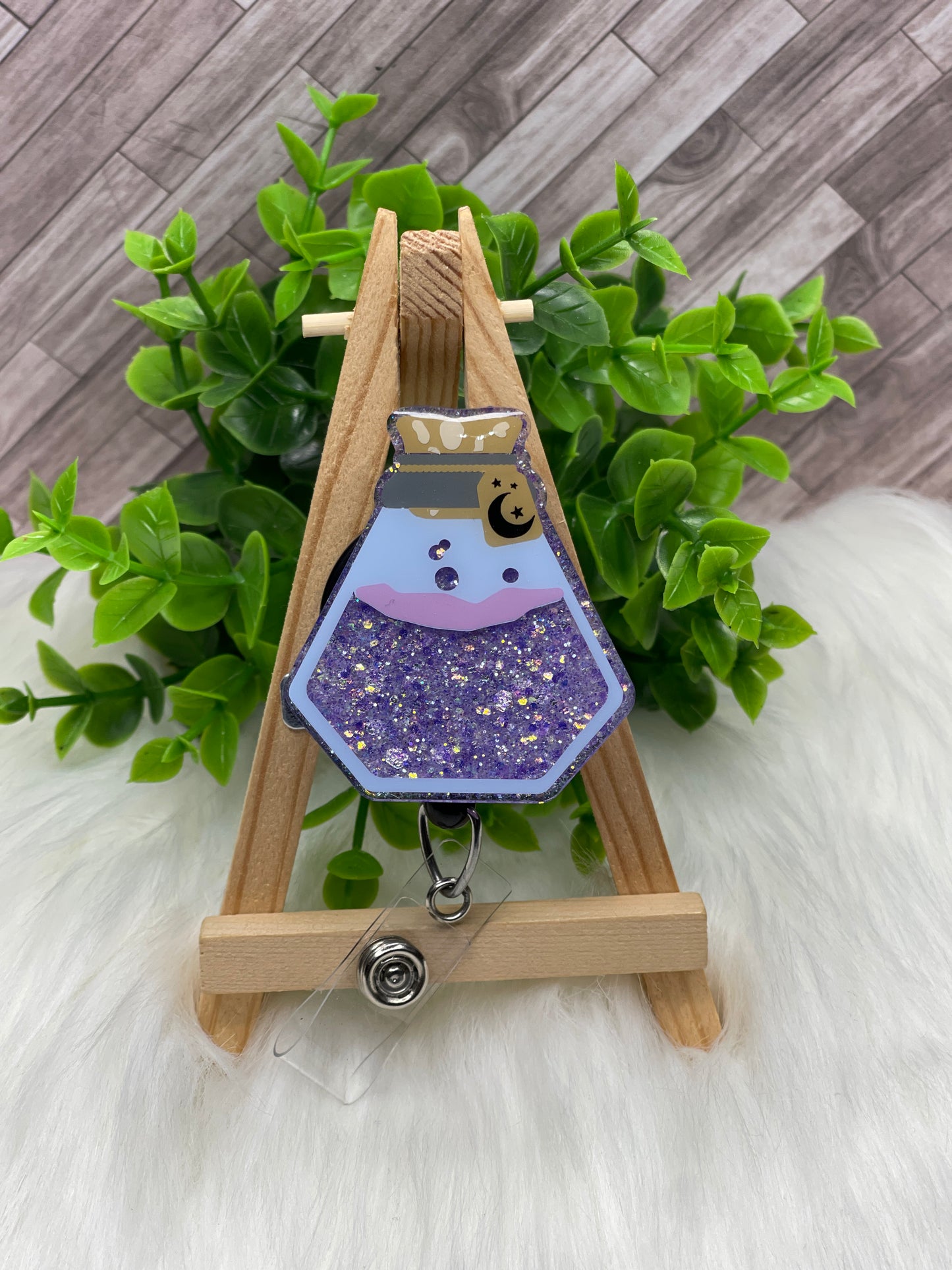 Diamond Shaped Poison Bottle Interchangeable Badge Topper