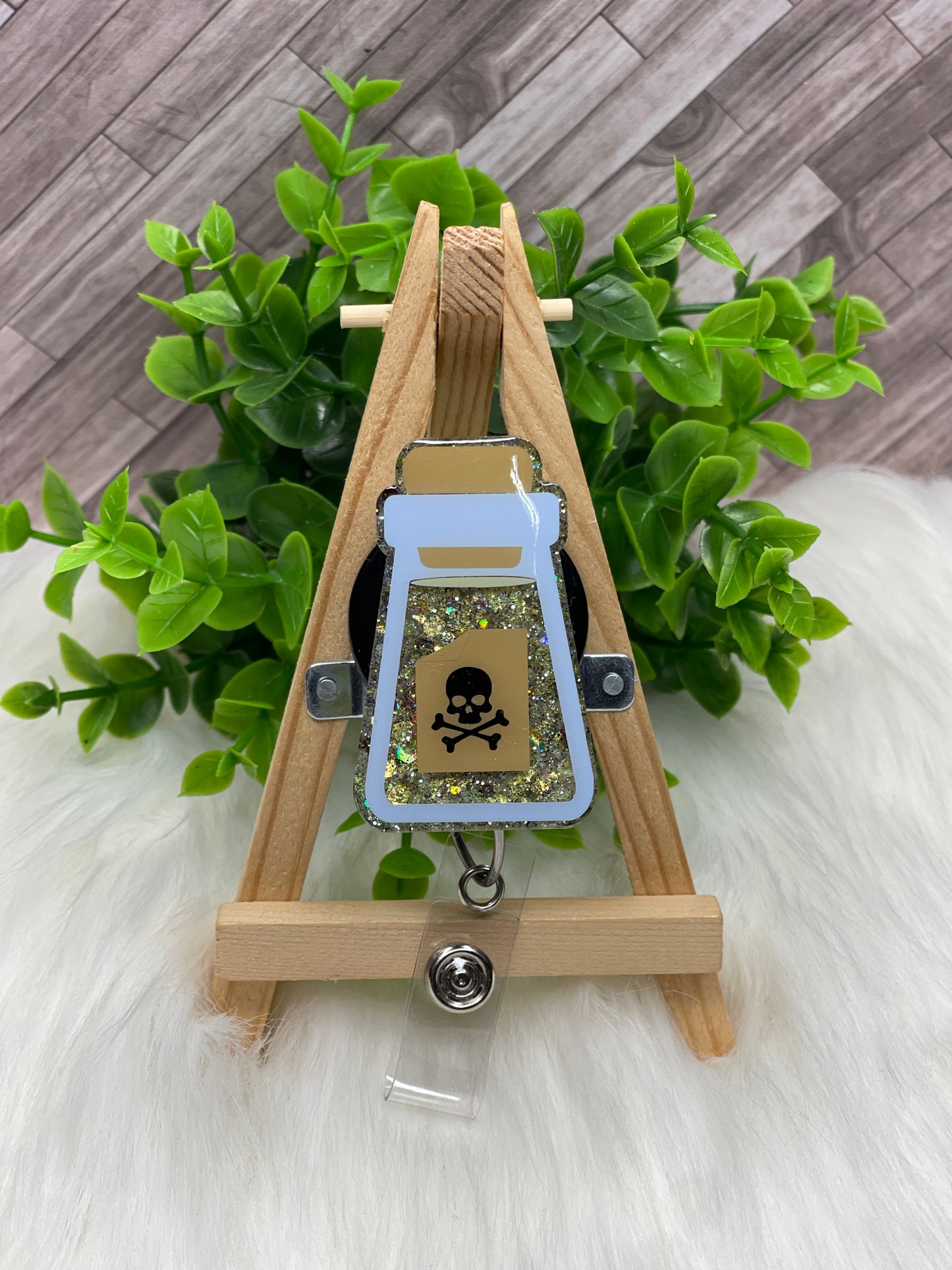 Poison Bottle Interchangeable Badge Topper