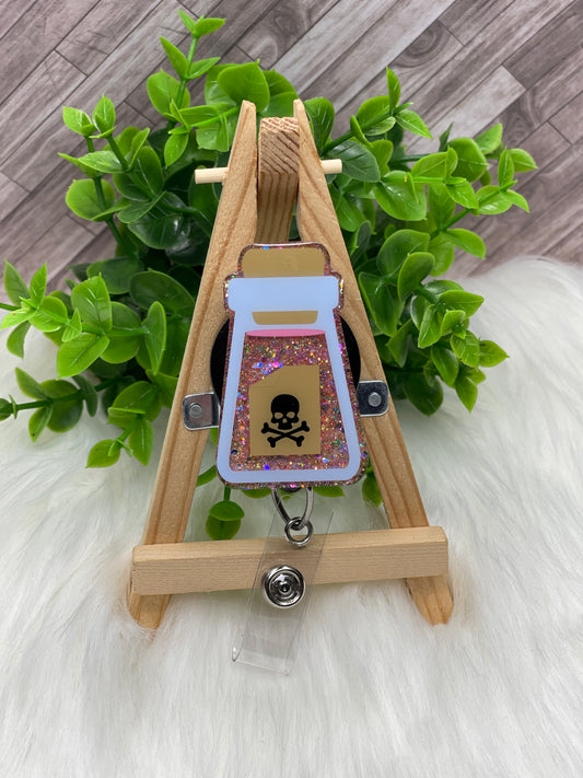 Poison Bottle Interchangeable Badge Topper