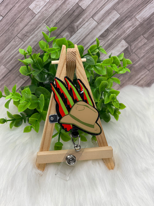 Horror Character Freddy's Hat Interchangeable Badge Topper