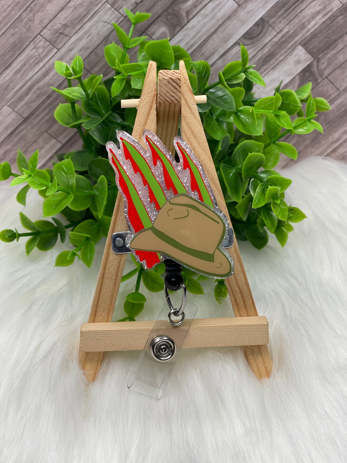 Horror Character Freddy's Hat Interchangeable Badge Topper