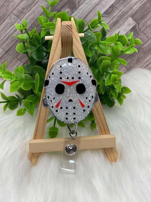 Horror Character Hockey Mask Interchangeable Badge Topper