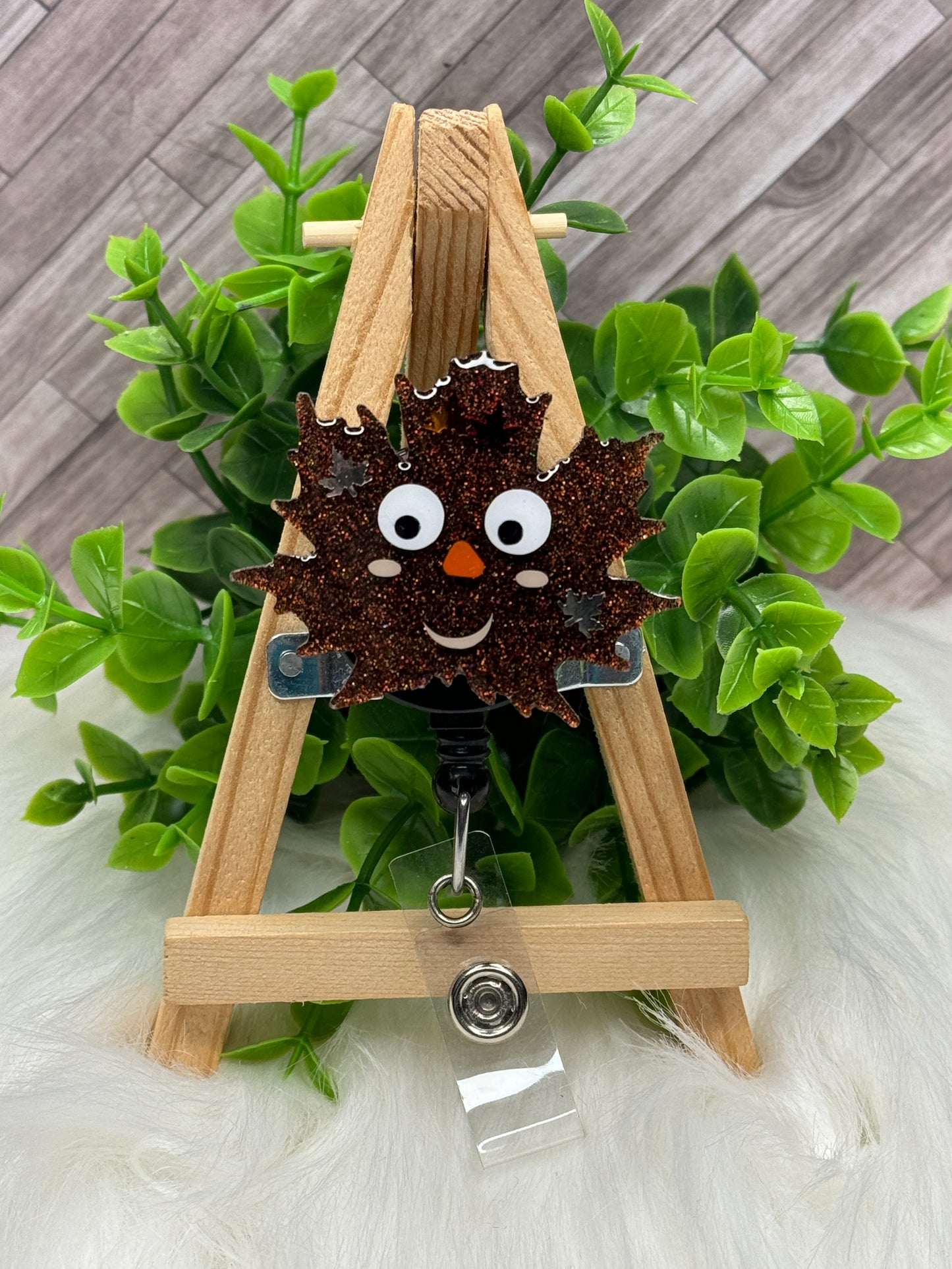 Fall Leaf Interchangeable Badge Topper