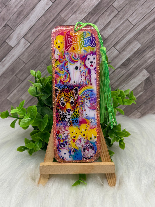 Colorful Animal Glittered Bookmark