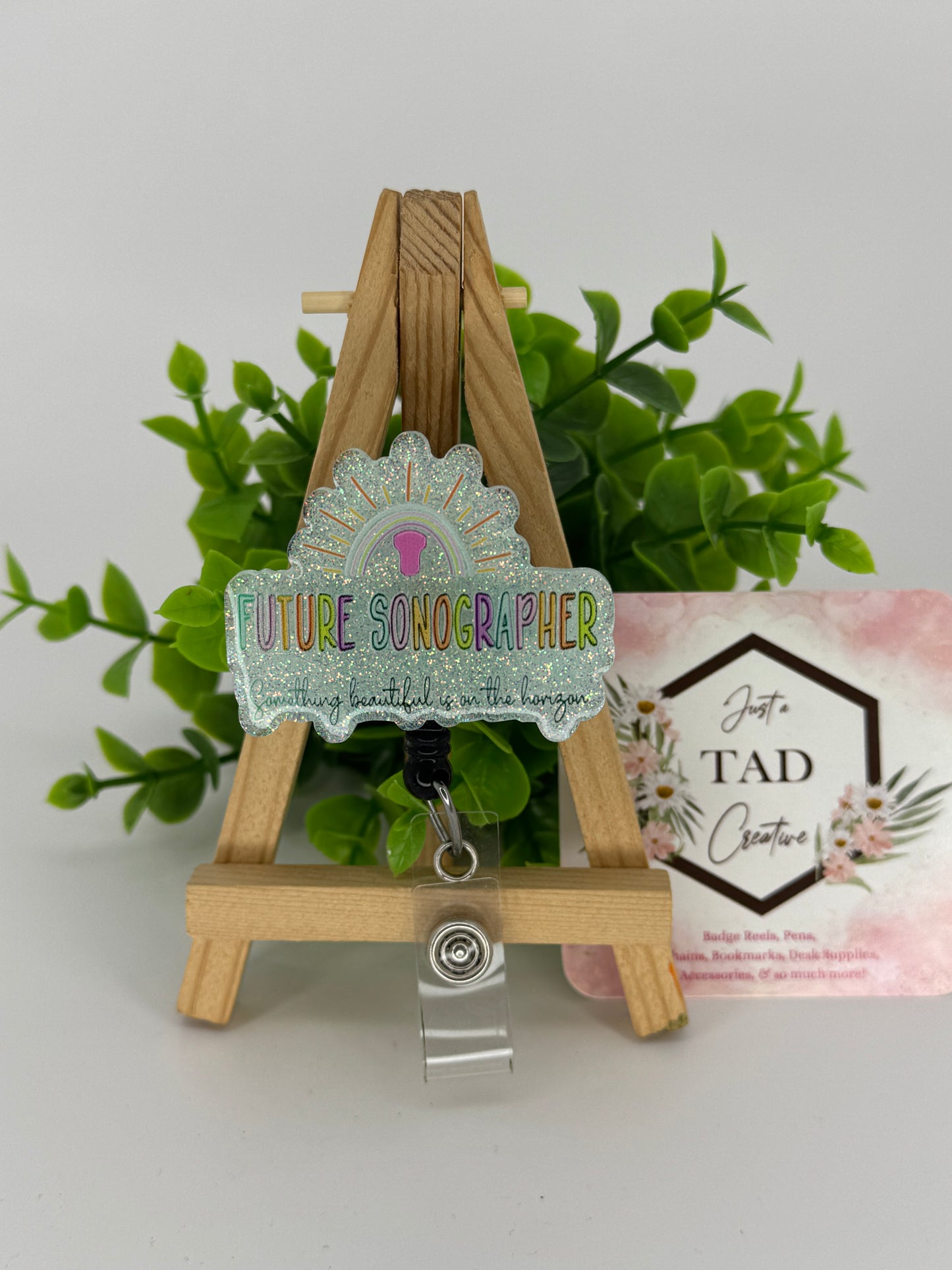 Future Sonographer Interchangeable Badge Reel Topper