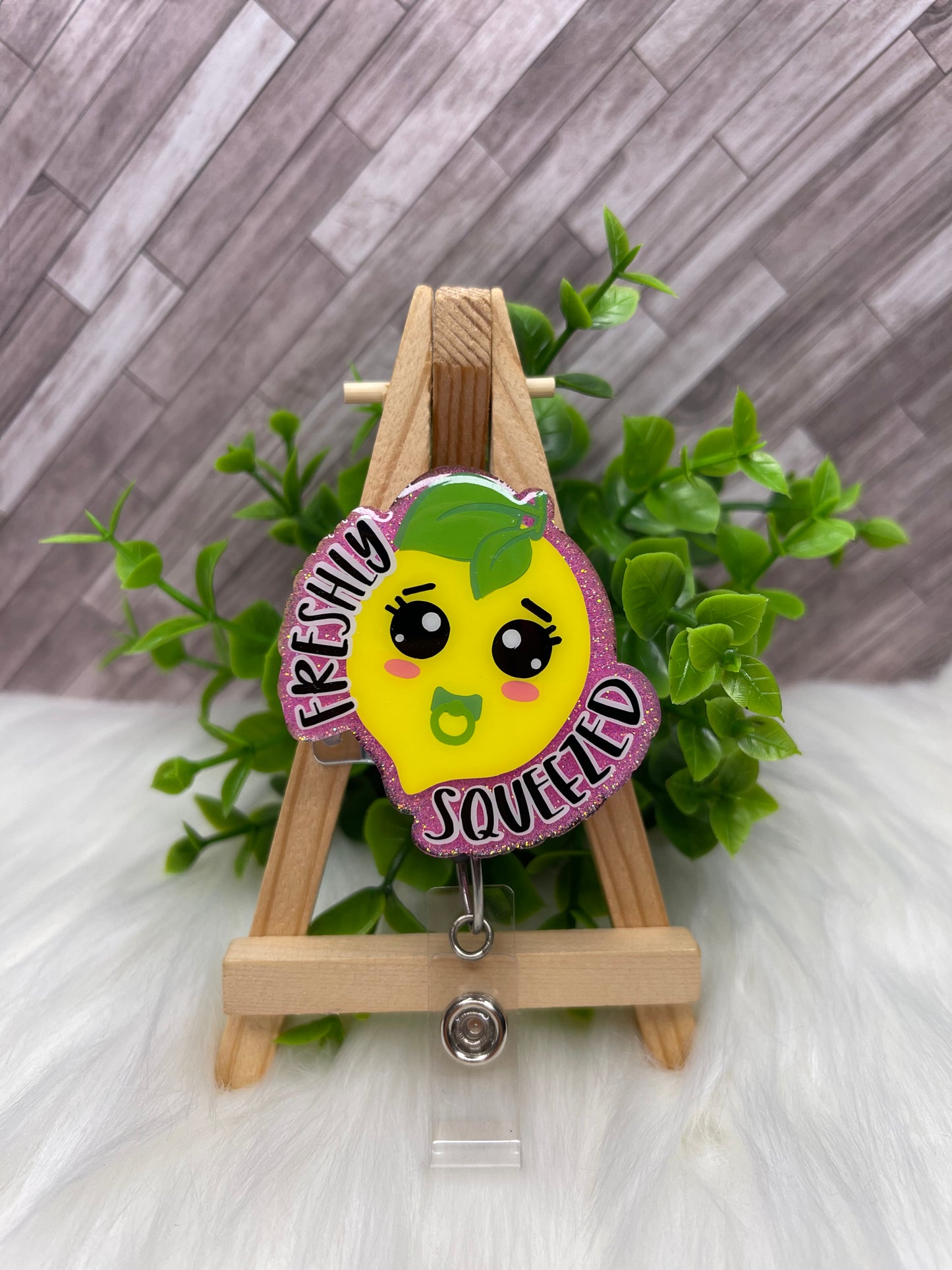 Freshly Squeezed Lemon Interchangeable Badge Topper