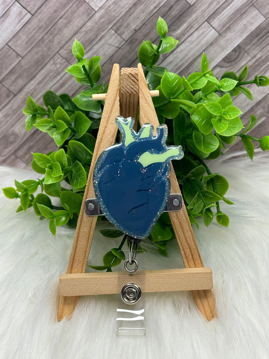 Anatomical Heart Interchangeable Badge Topper