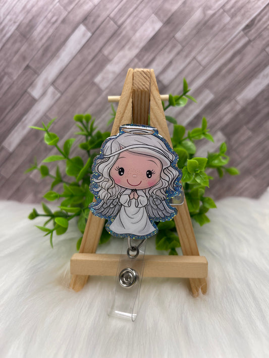Whimsical Angel Interchangeable Badge Topper
