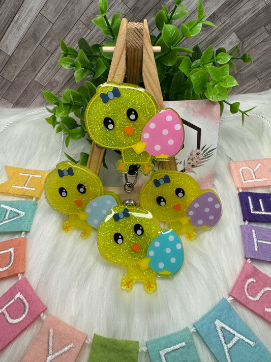 Chick with Easter Egg Interchangeable Topper