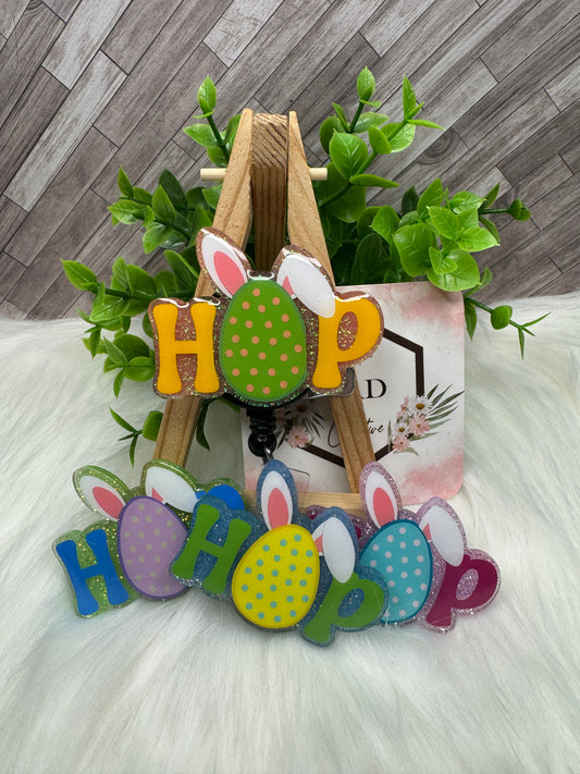 HOP Easter Interchangeable Badge Reel/Lanyard Topper