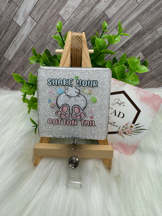 Shake Your Cotton Tail Square Interchangeable Topper