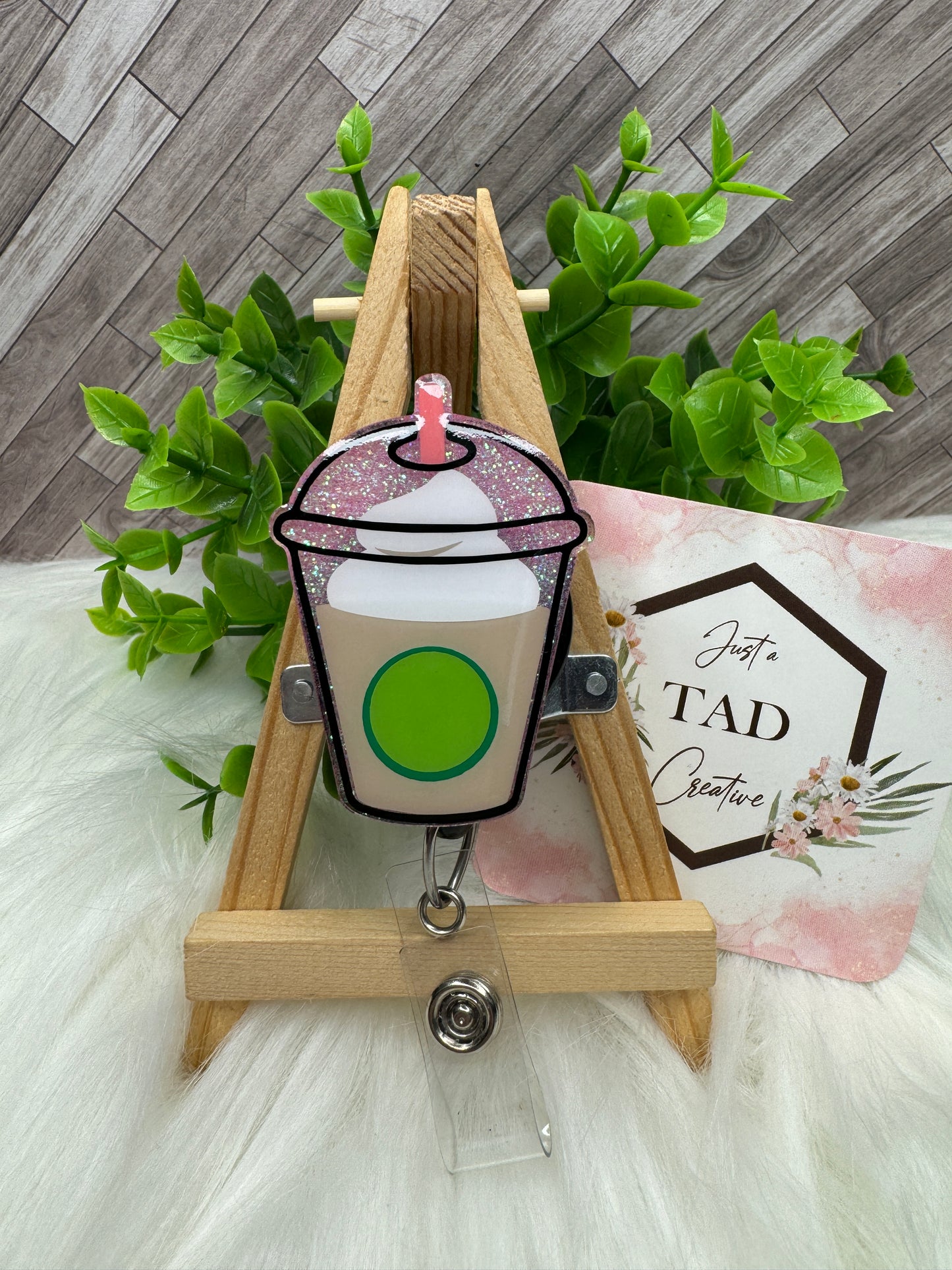 Cold Coffee Domed Drink Cup Interchangeable Badge Toppers