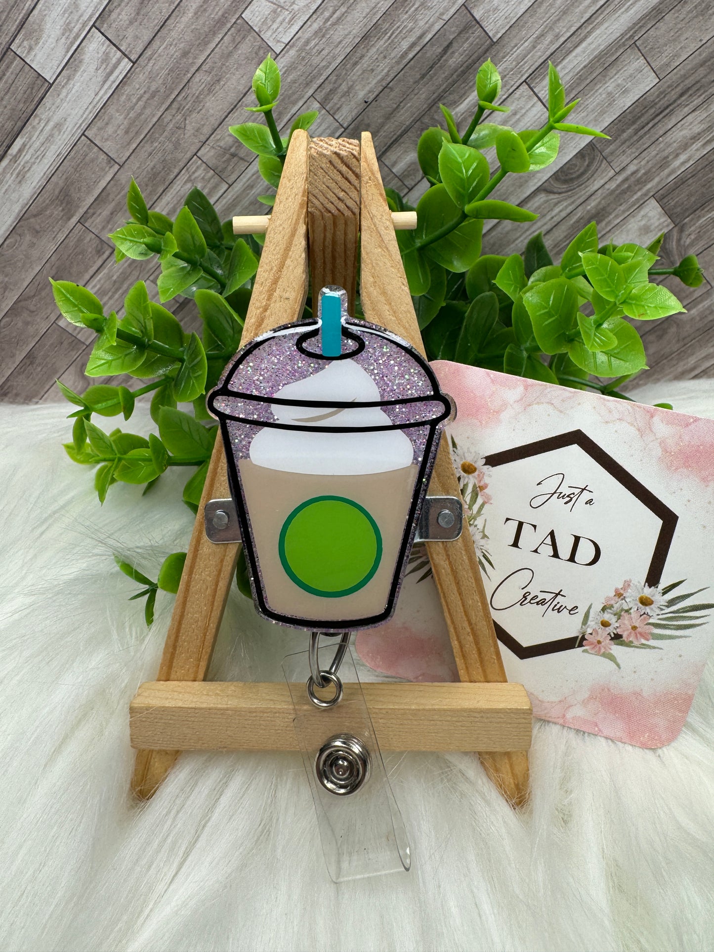 Cold Coffee Domed Drink Cup Interchangeable Badge Toppers