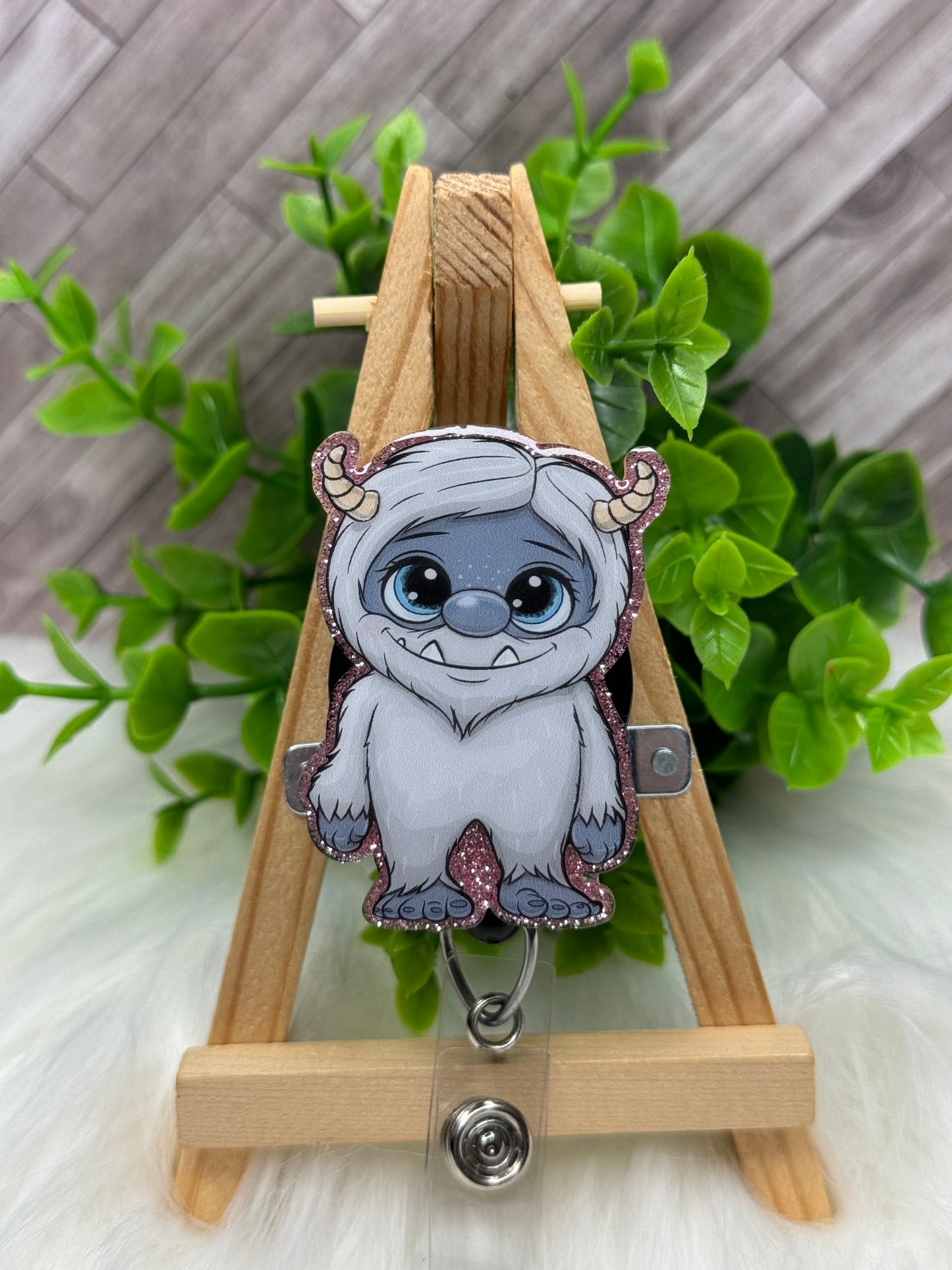 Adorable Yeti Interchangeable Badge Topper